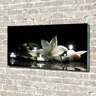 Foto en metacrilato horizontal Lirio blanco