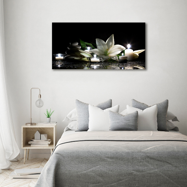 Foto en metacrilato horizontal Lirio blanco