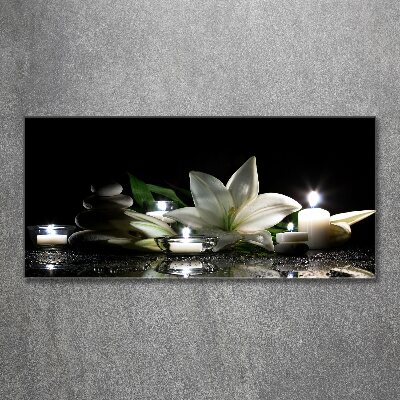 Foto en metacrilato horizontal Lirio blanco