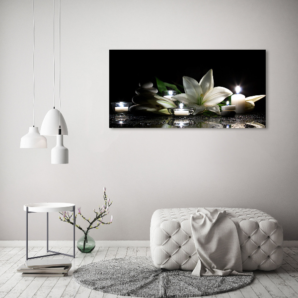 Foto en metacrilato horizontal Lirio blanco