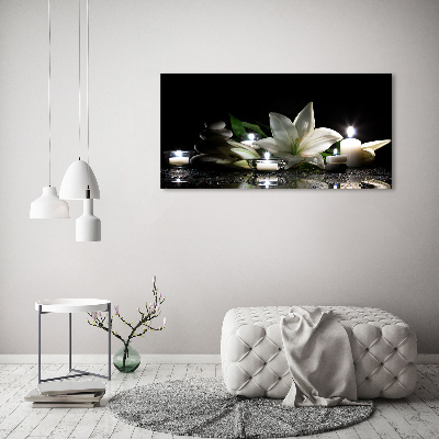 Foto en metacrilato horizontal Lirio blanco