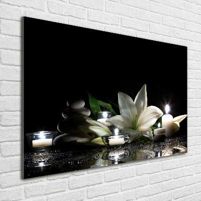 Foto en metacrilato horizontal Lirio blanco
