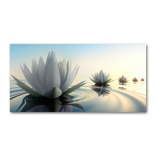 Cuadro metacrilato horizontal flor de loto