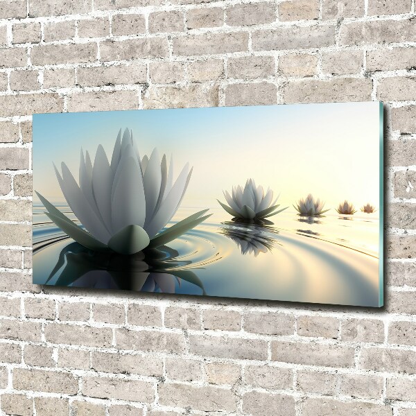 Cuadro metacrilato horizontal flor de loto