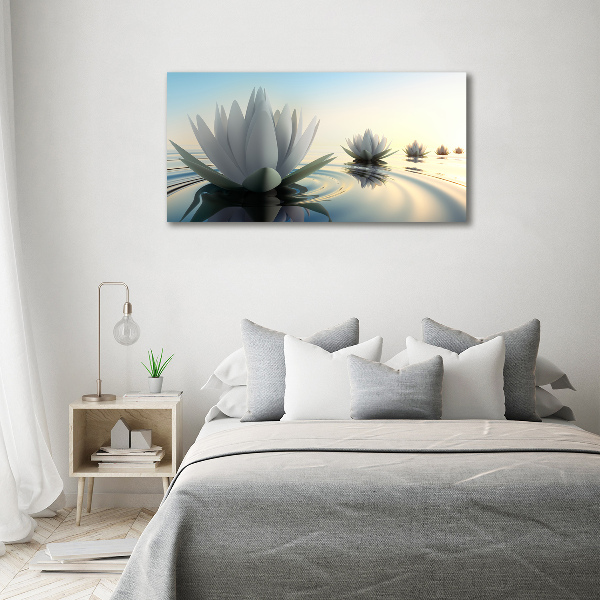 Cuadro metacrilato horizontal flor de loto