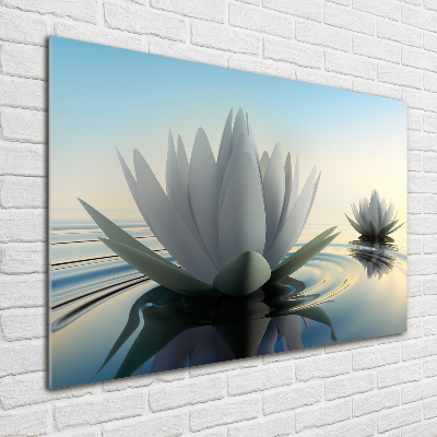 Cuadro metacrilato horizontal flor de loto