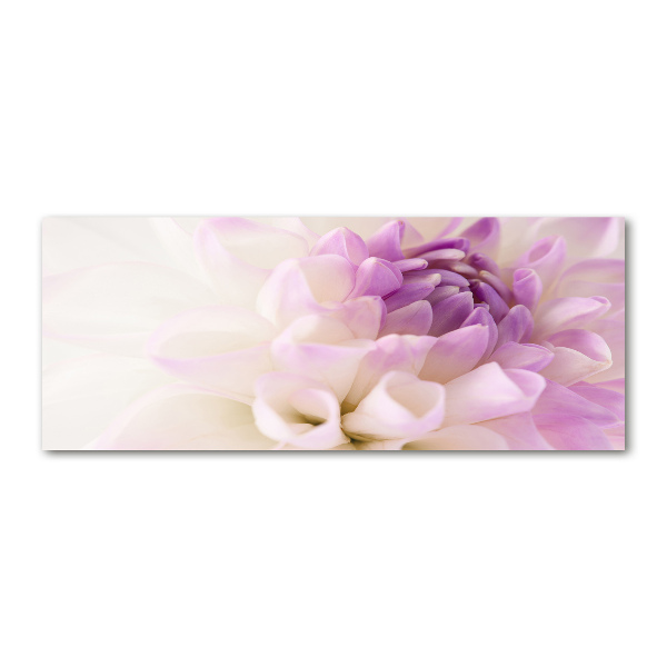 Cuadro acrílico horizontal Dalia blanca