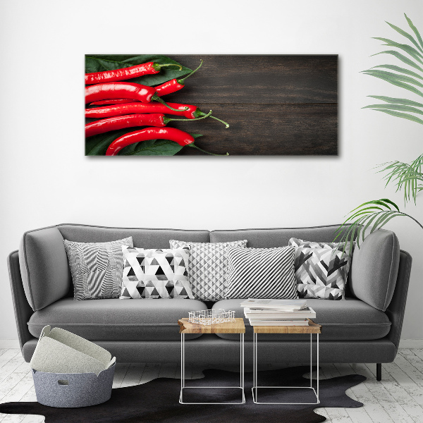 Cuadro acrílico horizontal chiles