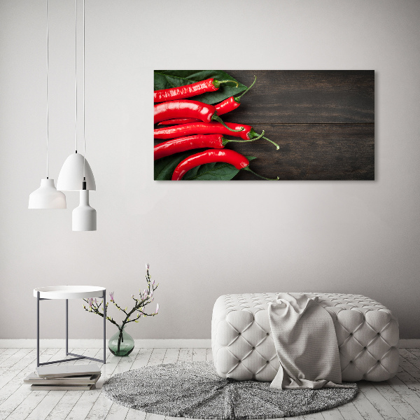 Cuadro acrílico horizontal chiles