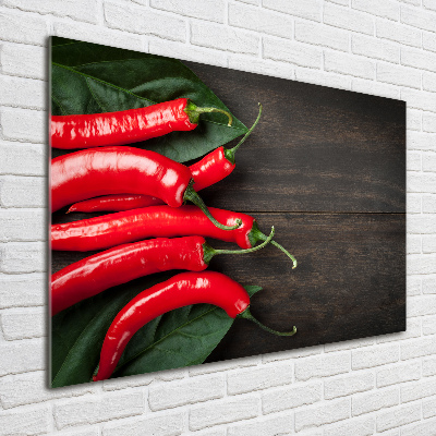 Cuadro acrílico horizontal chiles