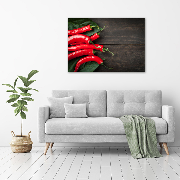 Cuadro acrílico horizontal chiles