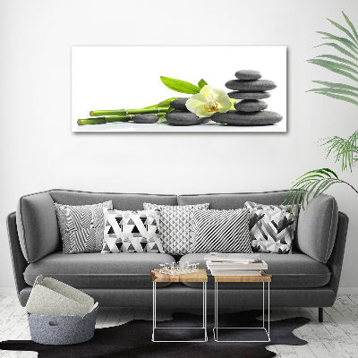 Pintura en acrílico horizontal Orquídea