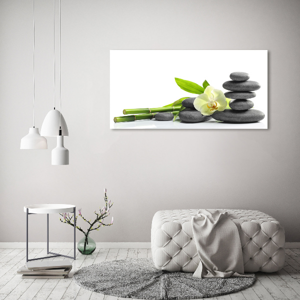 Pintura en acrílico horizontal Orquídea