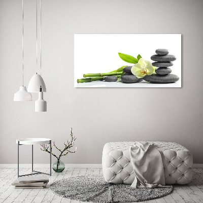 Pintura en acrílico horizontal Orquídea