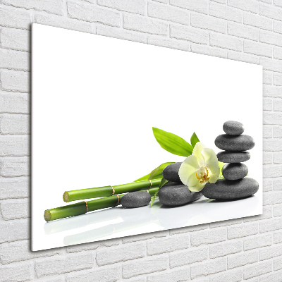 Pintura en acrílico horizontal Orquídea