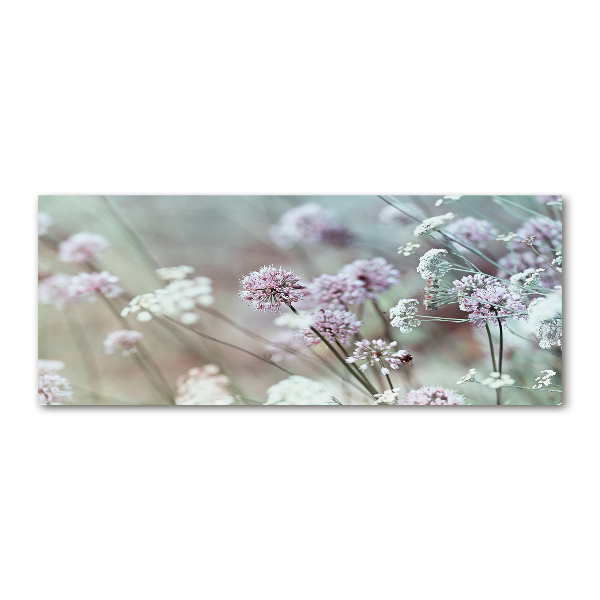 Cuadro metacrilato horizontal flores silvestres