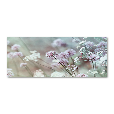 Cuadro metacrilato horizontal flores silvestres