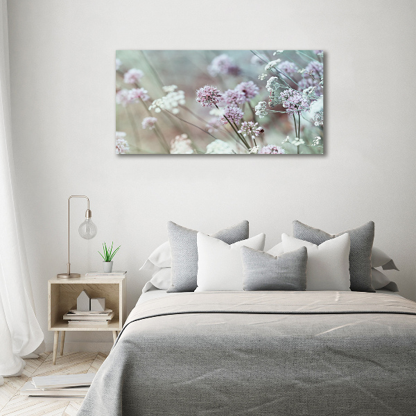 Cuadro metacrilato horizontal flores silvestres