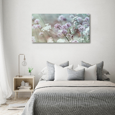 Cuadro metacrilato horizontal flores silvestres