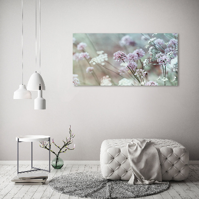 Cuadro metacrilato horizontal flores silvestres