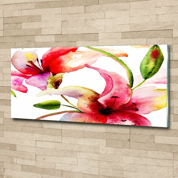 Cuadro metacrilato horizontal Lirio