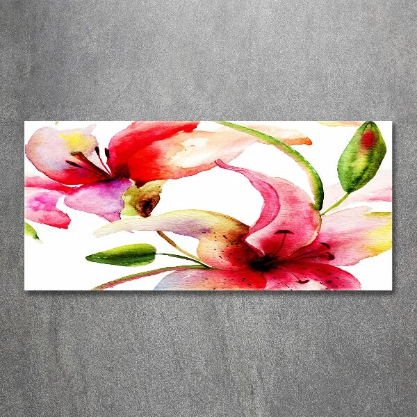 Cuadro metacrilato horizontal Lirio