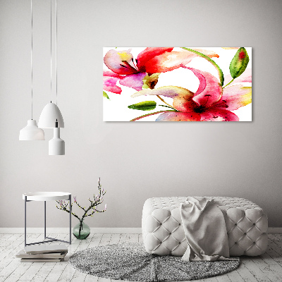 Cuadro metacrilato horizontal Lirio