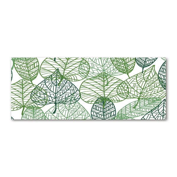 Foto en metacrilato horizontal Patrón de hojas verdes