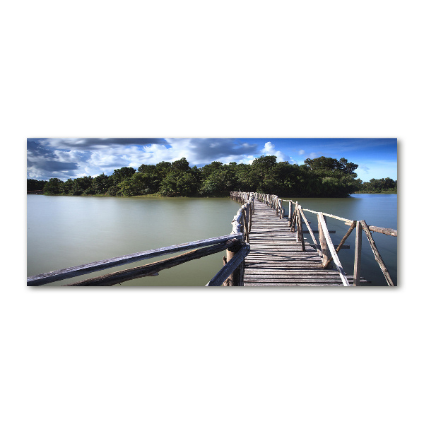 Foto en metacrilato horizontal Puente de madera