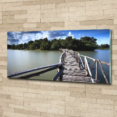 Foto en metacrilato horizontal Puente de madera