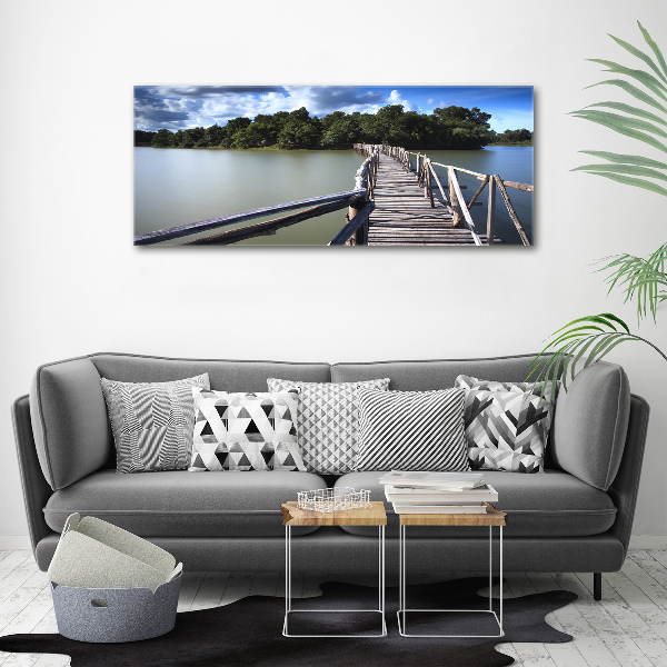 Foto en metacrilato horizontal Puente de madera