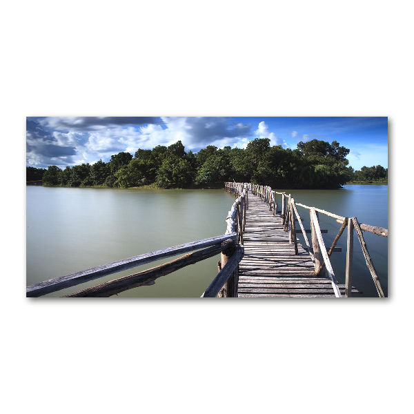 Foto en metacrilato horizontal Puente de madera