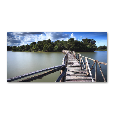 Foto en metacrilato horizontal Puente de madera