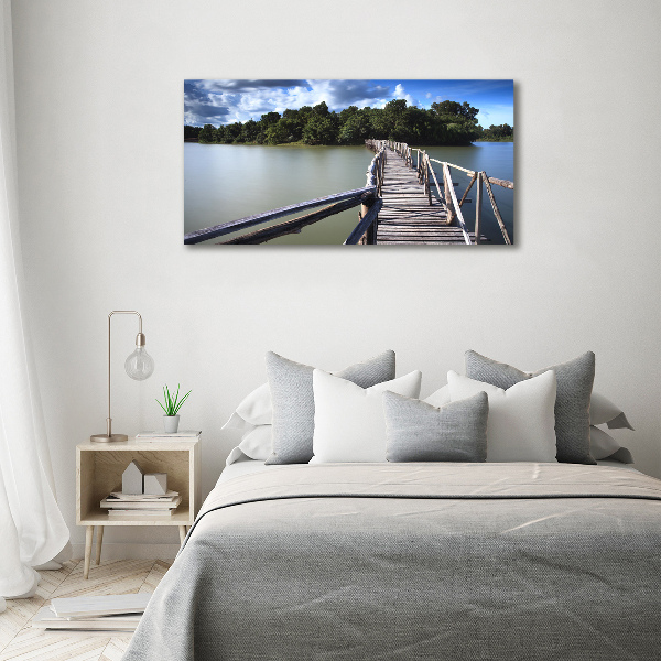 Foto en metacrilato horizontal Puente de madera