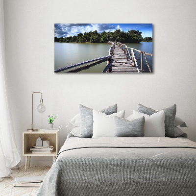 Foto en metacrilato horizontal Puente de madera