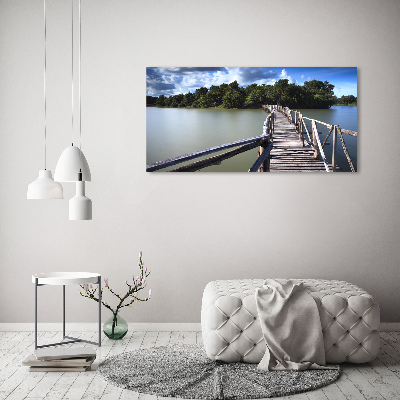 Foto en metacrilato horizontal Puente de madera