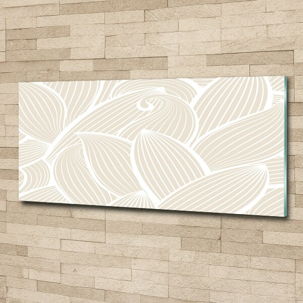 Obraz zdjęcie szkło akryl Liście wzór