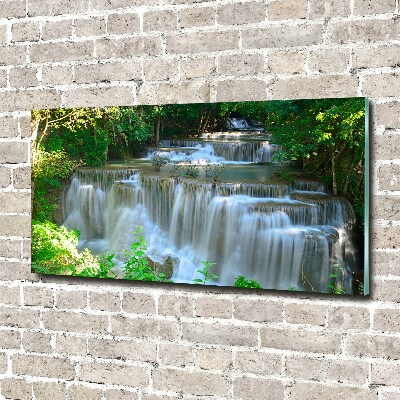 Pintura en acrílico horizontal Cascada
