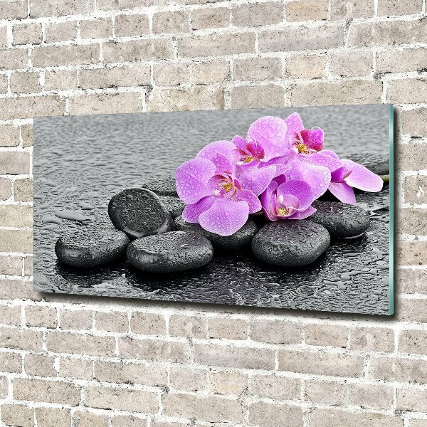 Cuadro metacrilato horizontal Piedras de orquídea