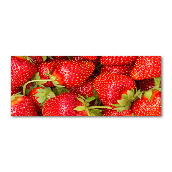 Pintura en acrílico horizontal fresas