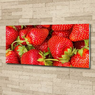 Pintura en acrílico horizontal fresas