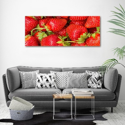 Pintura en acrílico horizontal fresas