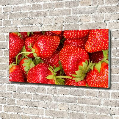 Pintura en acrílico horizontal fresas