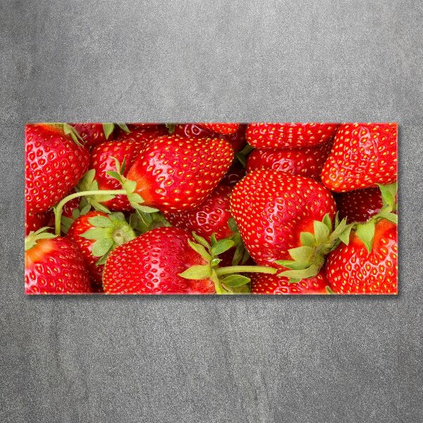 Pintura en acrílico horizontal fresas