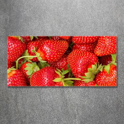 Pintura en acrílico horizontal fresas
