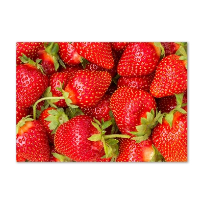 Pintura en acrílico horizontal fresas