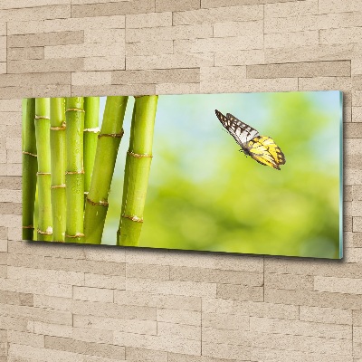 Cuadro metacrilato horizontal Bambú y mariposa