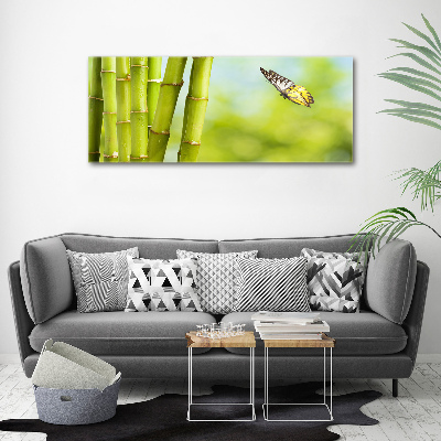 Cuadro metacrilato horizontal Bambú y mariposa