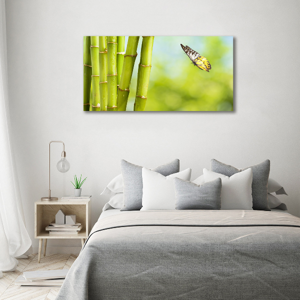 Cuadro metacrilato horizontal Bambú y mariposa