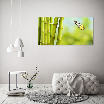 Cuadro metacrilato horizontal Bambú y mariposa